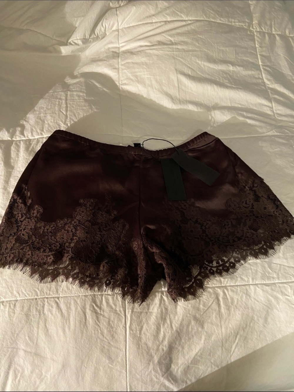 🤎Silky Shorts with Lace🤎 - Picture 6 of 15